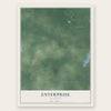 Enterprise, Michigan map print, the full design