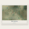 Megargel, Texas map print, the full design