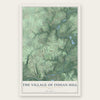 The Village of Indian Hill, Ohio map print, the full design
