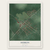 Hebron, Maryland map print, the full design