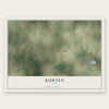Kurten, Texas map print, the full design