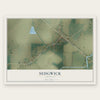 Sedgwick, Arkansas map print, the full design