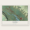 Naches, Washington map print, the full design