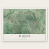Braddock, Virginia map print, the full design