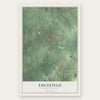 Edgefield, South Carolina map print, the full design