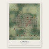 Lakota, North Dakota map print, the full design