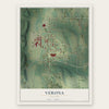 Verona, Missouri map print, the full design