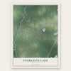Sturgeon Lake, Minnesota map print, the full design