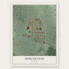 Dorchester, Maryland map print, the full design