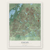 Eagan, Minnesota map print, the full design