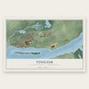 Tinicum, Delaware County, Pennsylvania map print, the full design
