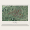 Salem, Virginia map print, the full design