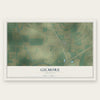 Gilmore, Arkansas map print, the full design
