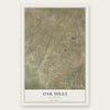 Oak Hills, California map print, the full design