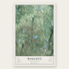 Wolcott, Connecticut map print, the full design