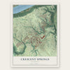 Crescent Springs, Kentucky map print, the full design