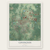 Covington, Georgia map print, the full design
