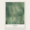 Clyde, Missouri map print, the full design