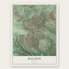 Ballwin, Missouri map print, the full design