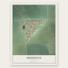 Murdock, Nebraska map print, the full design