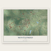 Montgomery, Texas map print, the full design