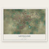 Levelland, Texas map print, the full design
