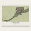 Mesquite, Nevada map print, the full design