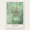 Proctor, Minnesota map print, the full design