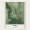 Ward, South Carolina map print, the full design