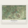 Frederick, Colorado map print, the full design