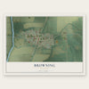 Browning, Missouri map print, the full design