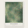 Williamson, Georgia map print, the full design