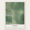 Mound, Louisiana map print, the full design