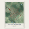 Village of Colonie, New York map print, the full design