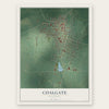Coalgate, Oklahoma map print, the full design