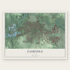 Fairfield, Ohio map print, the full design