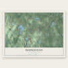 Hopkinton, Massachusetts map print, the full design