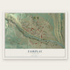 Fairplay, Colorado map print, the full design