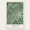 Harrogate, Tennessee map print, the full design