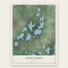 Lino Lakes, Minnesota map print, the full design