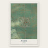 Paris, Idaho map print, the full design