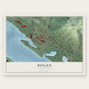Bingen, Washington map print, the full design