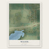 Wilder, Minnesota map print, the full design