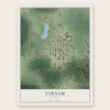 Farnam, Nebraska map print, the full design