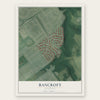 Bancroft, Kentucky map print, the full design