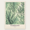 Washington, Vermont map print, the full design