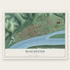 Manchester, Ohio map print, the full design