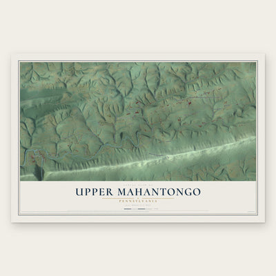 Upper Mahantongo, Pennsylvania map print, the full design
