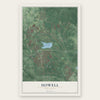 Howell, New Jersey map print, the full design