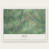 Gray, Georgia map print, the full design